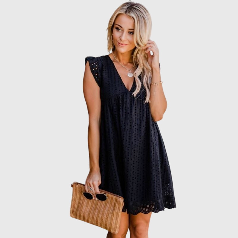 Alethea | Black 2 In 1 Summer Dress