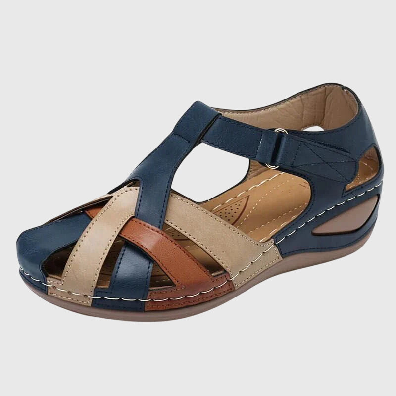 Calista | Multicolor Leather Orthopedic Sandals