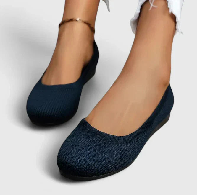 Calantha | Beige Knit Orthopedic Shoes