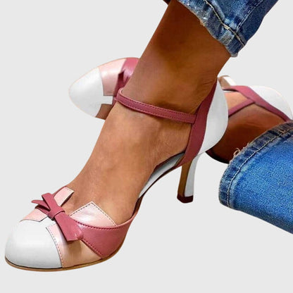 Elegant Multi-Color Comfort Heeled Sandals