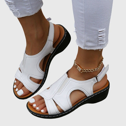 Aurora | Brown Leather Orthopedic Sandals