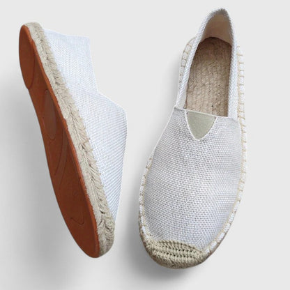 Calista | White Canvas Orthopedic Espadrilles