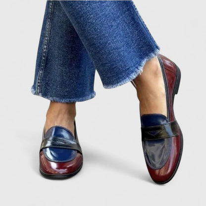 Calantha | Navy Elegant Loafers