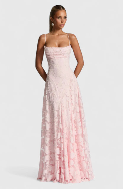Astrid | Blush Elegant Maxi Dress