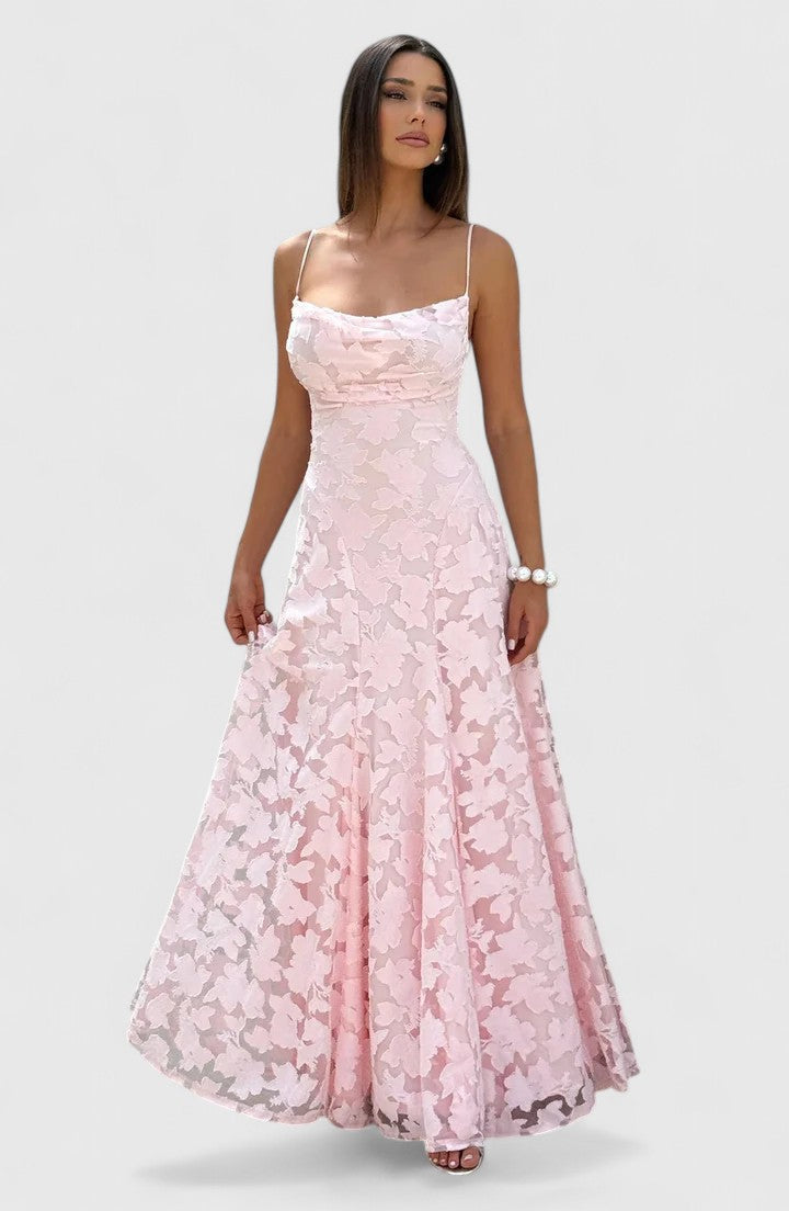 Astrid | Blush Elegant Maxi Dress