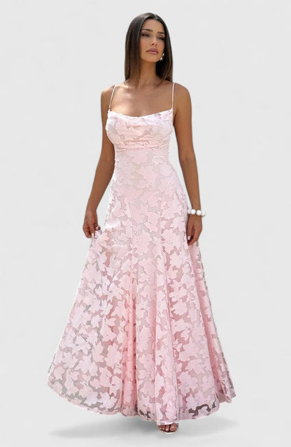 Astrid | Blush Elegant Maxi Dress