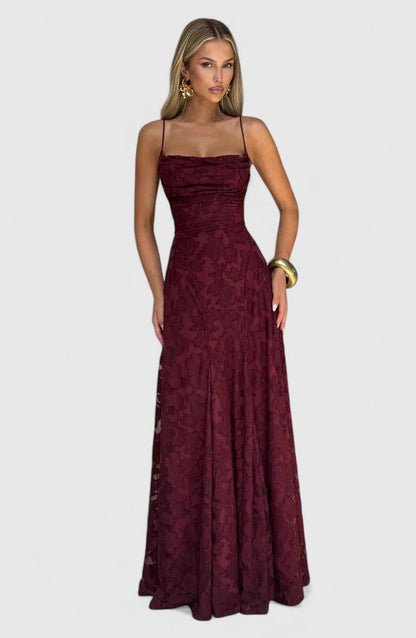 Astrid | Blush Elegant Maxi Dress