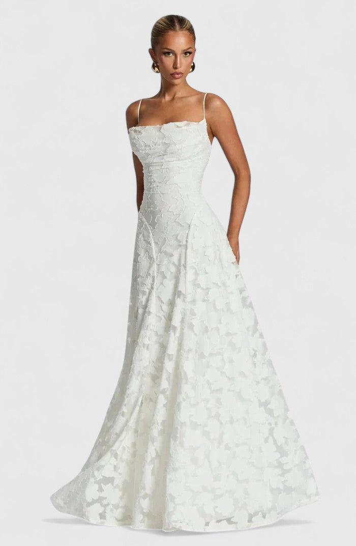 Astrid | Blush Elegant Maxi Dress