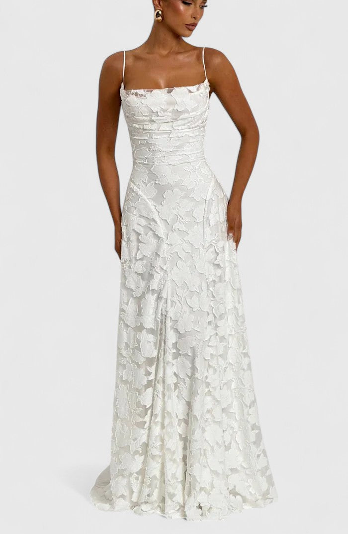 Astrid | Blush Elegant Maxi Dress