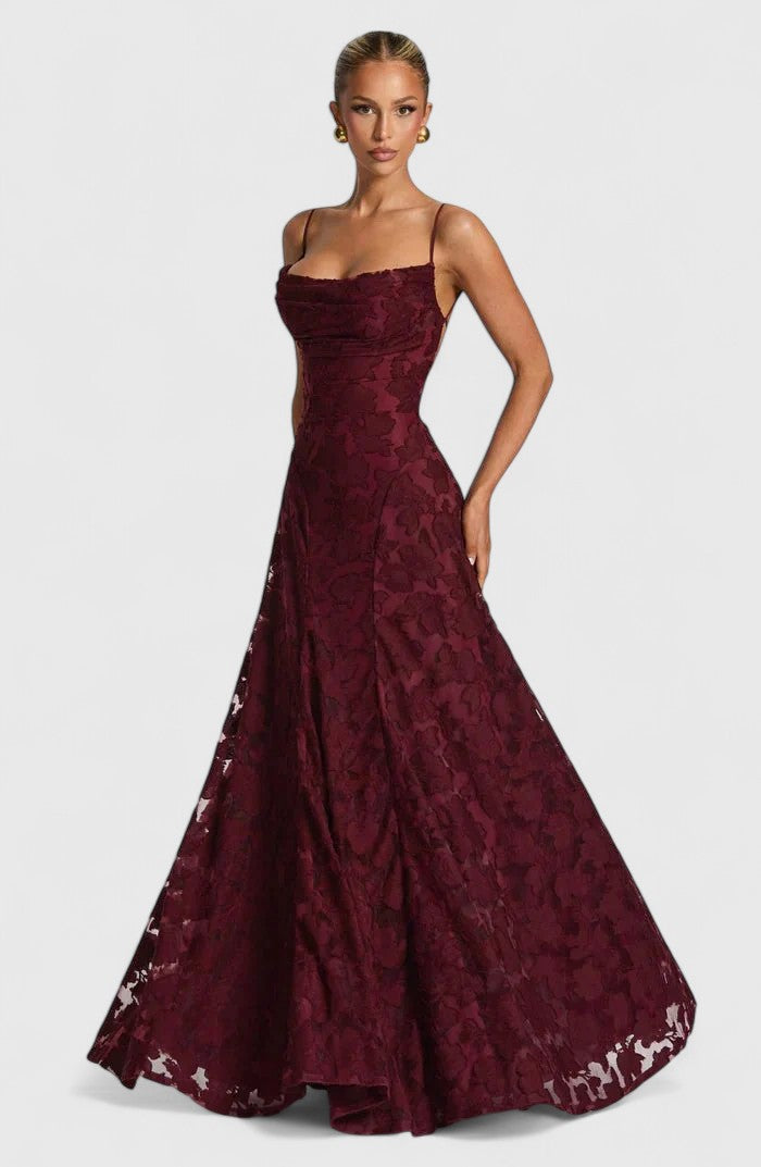 Astrid | Blush Elegant Maxi Dress