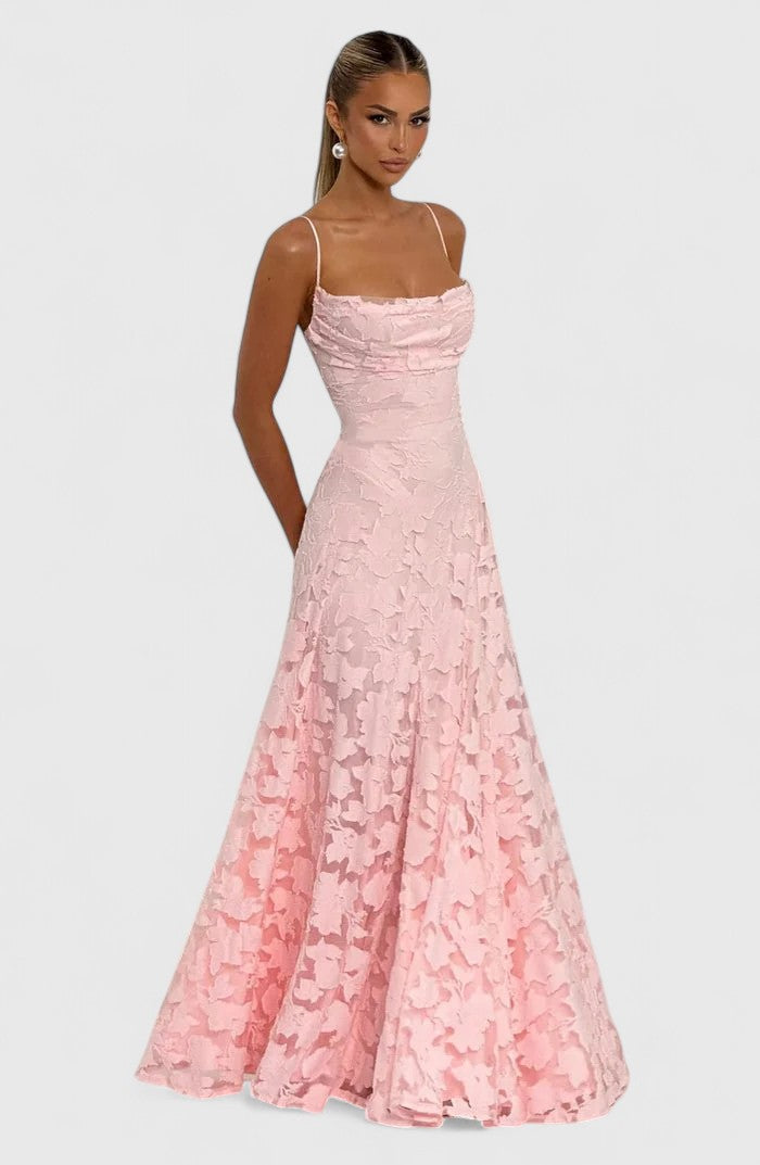 Astrid | Blush Elegant Maxi Dress