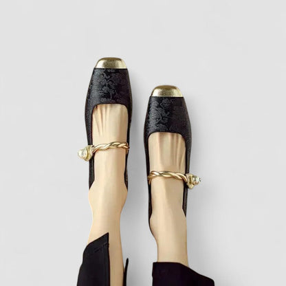 Calantha | Green Luxury Orthopedic Mary Jane Shoes