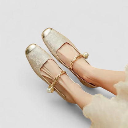 Calantha | Green Luxury Orthopedic Mary Jane Shoes