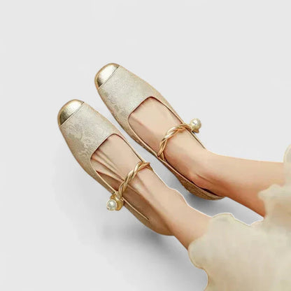 Calantha | Luxury Green Velvet Orthopedic Mary Jane Shoes