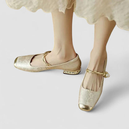 Calantha | Green Luxury Orthopedic Mary Jane Shoes
