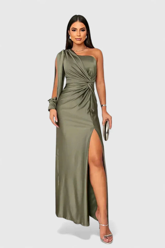 Kalindi | Olive Elegant Maxi Dress