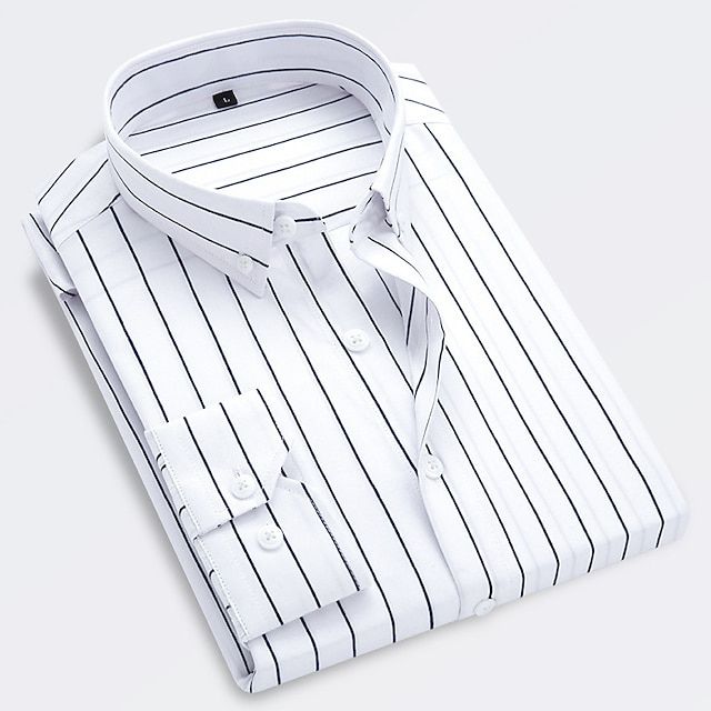 Beckett | Royal Blue & White Striped Summer Cotton Shirt