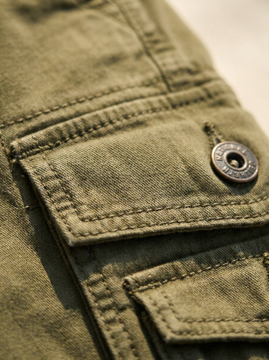 Alethea | Olive Green Women's Utility Pocket Cargo Shorts