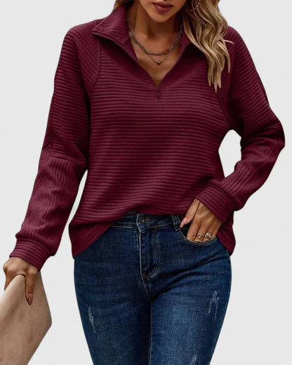 Alethea | Navy Blue Sophisticated Sweater