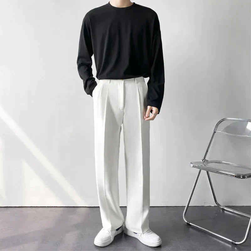Beckett | Black Pleated London Pants