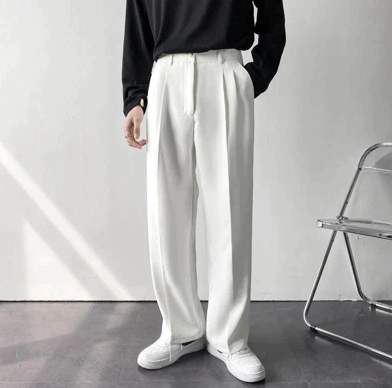 Beckett | Black Pleated London Pants