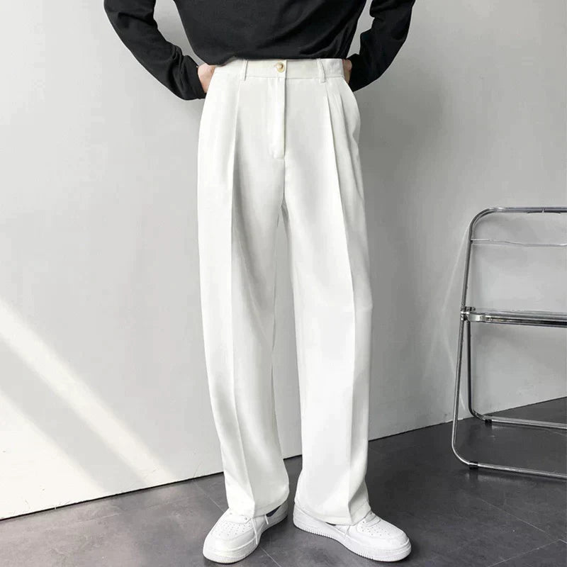 Beckett | Black Pleated London Pants