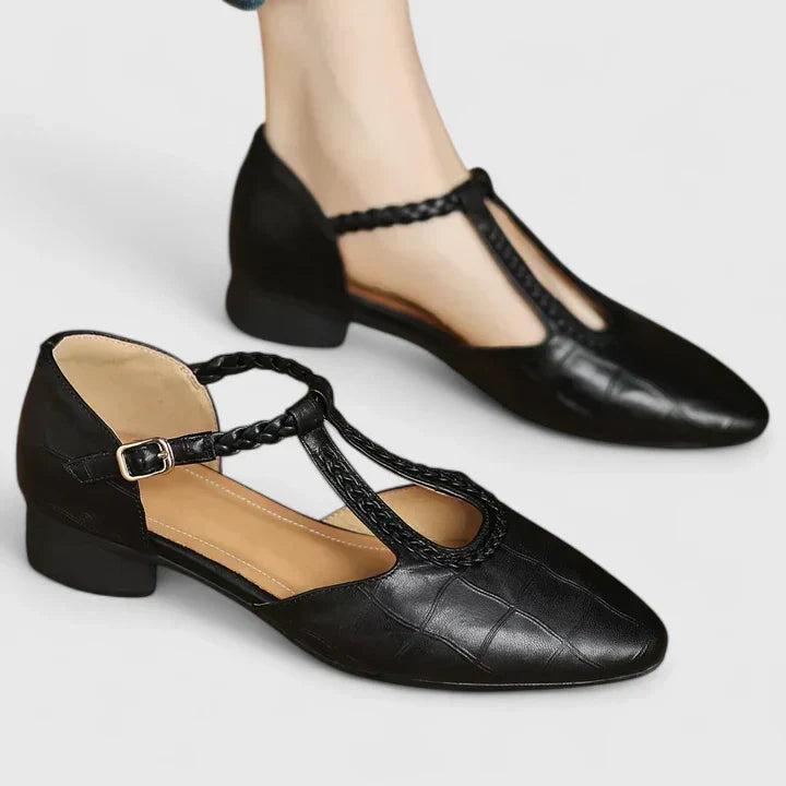Calantha | Braided Leather Orthopedic Shoes