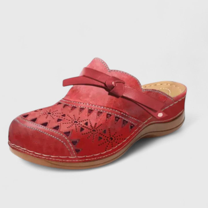 Lysandra | Blue Perforated Comfortable Sandals