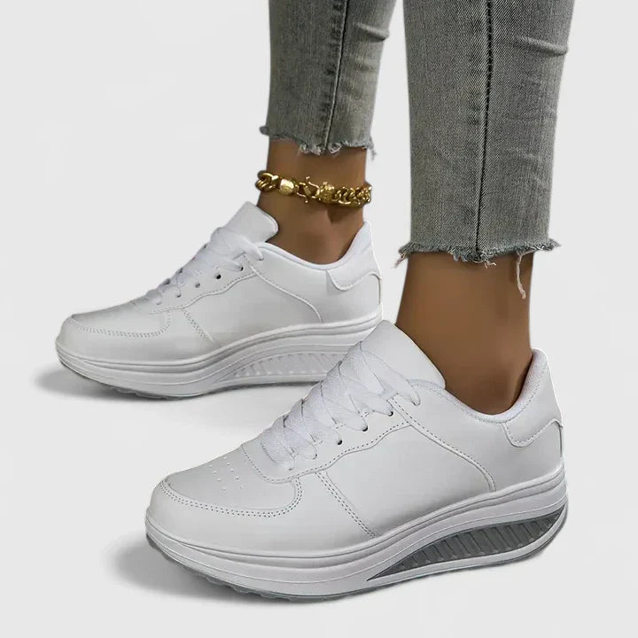 Calantha | All White Orthopedic Sneakers