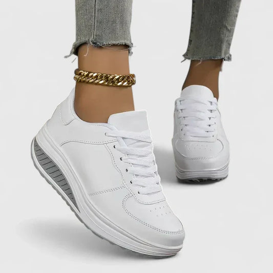 Calantha | All White Orthopedic Sneakers