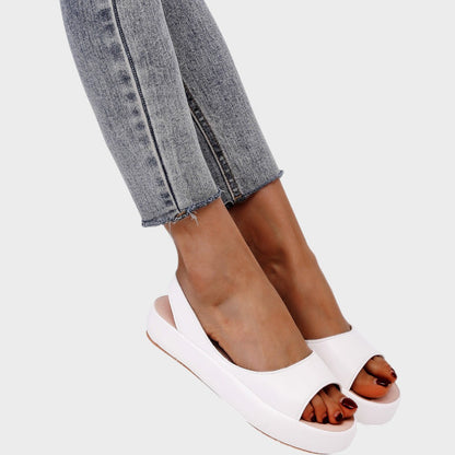 Calanthe | Yellow Wedge Orthopedic Sandals