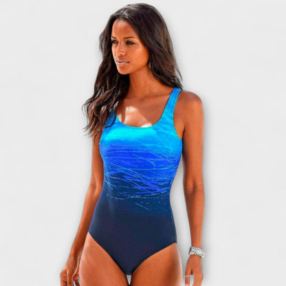 Kalynda | Elegant Ombre Active Fit One-Piece Swimsuit