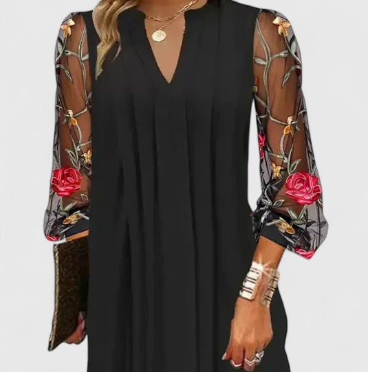 Adriana | Elegant Black Mini Dress