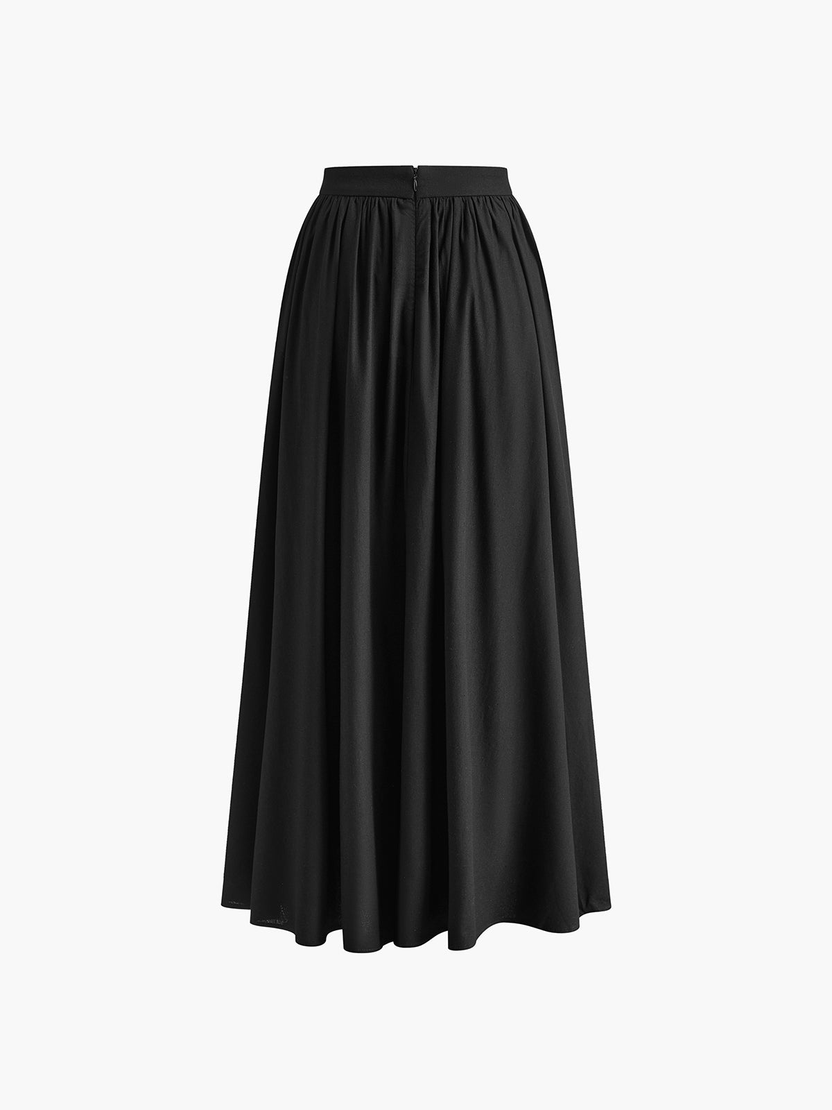 Alethea | Women's Boho High Waist Pleated A-Line Maxi Skirt Set in White