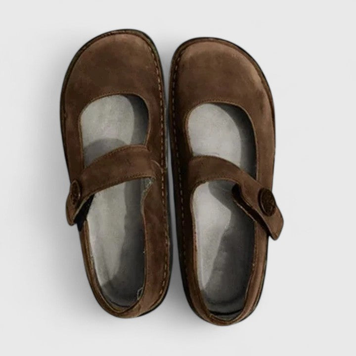 Calantha | Green Suede Orthopedic Shoes