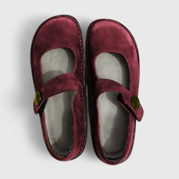 Calantha | Green Suede Orthopedic Shoes