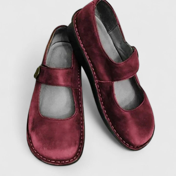 Calantha | Green Suede Orthopedic Shoes