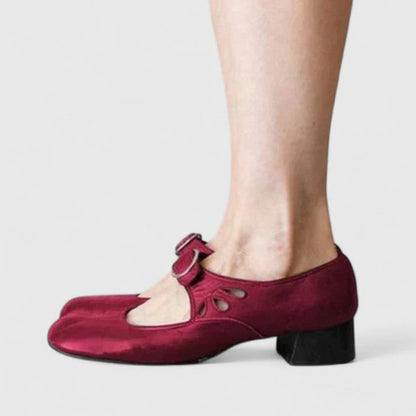 Calanthe | Black Leather Elegant Shoes