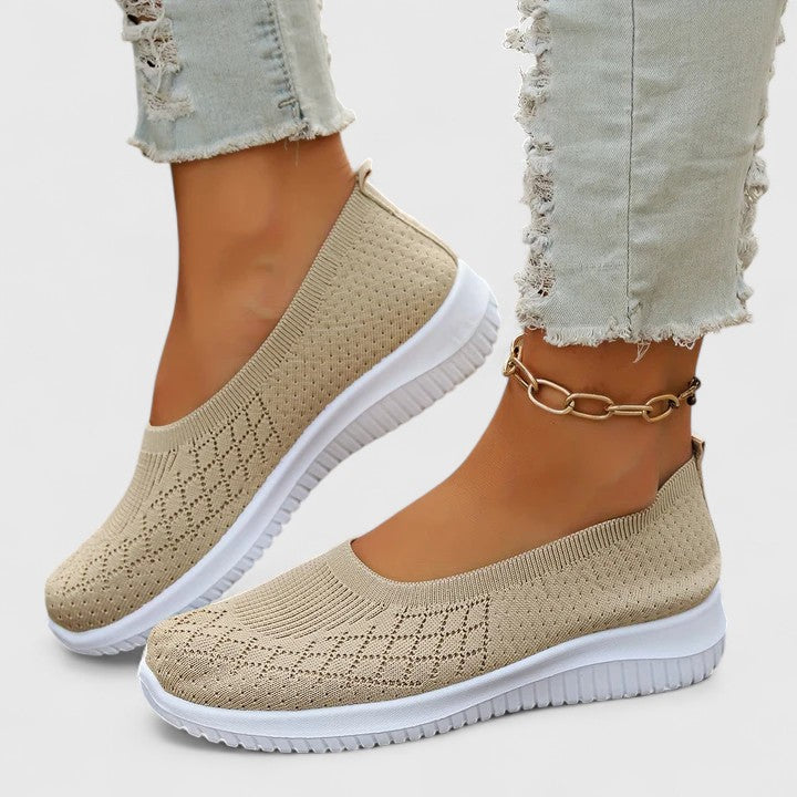 Calantha | Lavender Knit Orthopedic Slip-Ons