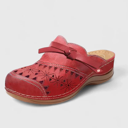 Calista | Brown Cutout Elegant Sandals