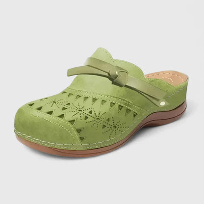 Calista | Brown Cutout Elegant Sandals