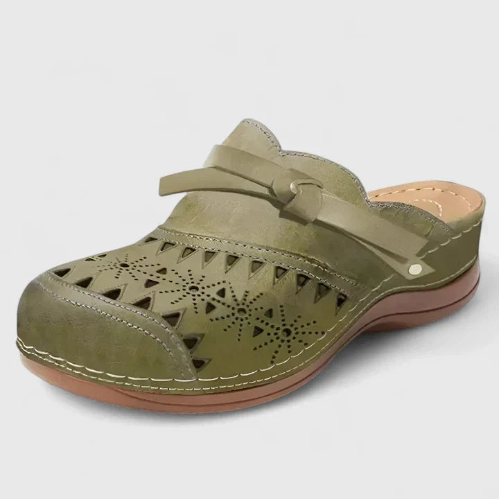 Aurelia | Brown Cutout Elegant Sandals