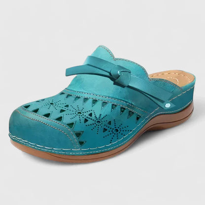 Calista | Brown Cutout Elegant Sandals