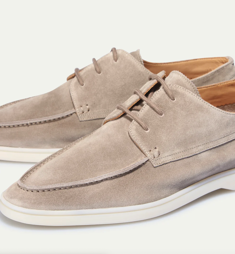 Beckett | Men's Lace Up Suede Casual Walking Shoes in Navy