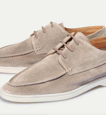 Beckett | Men's Lace Up Suede Casual Walking Shoes in Navy