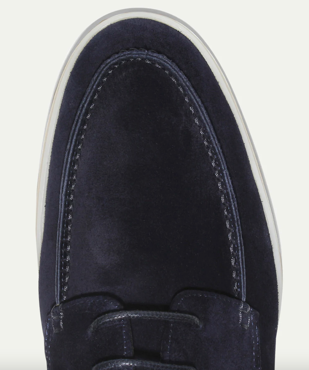 Beckett | Men's Lace Up Suede Casual Walking Shoes in Navy