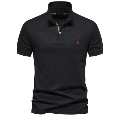 Beckett | Men's Short Sleeve Button Polo Shirt in Mauve