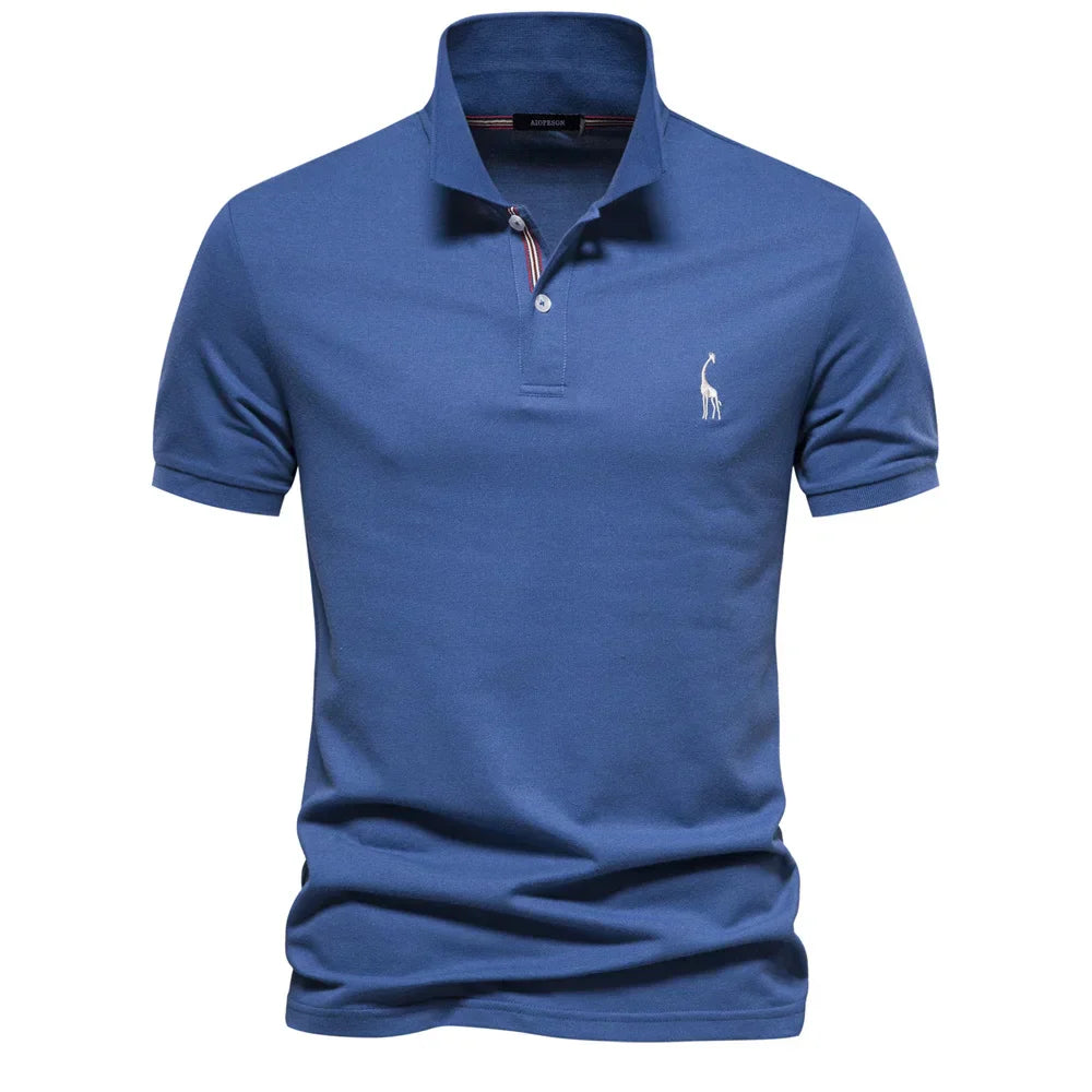 Beckett | Men's Short Sleeve Button Polo Shirt in Mauve