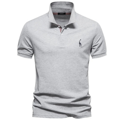 Beckett | Men's Short Sleeve Button Polo Shirt in Mauve