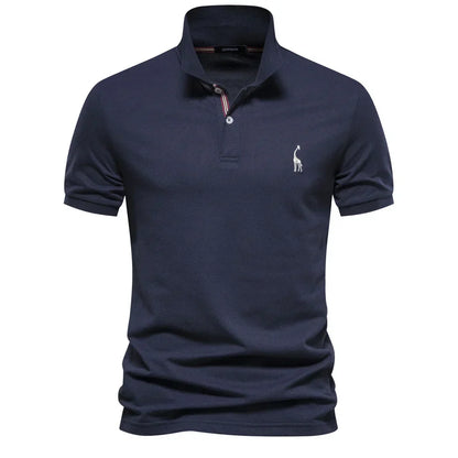 Beckett | Men's Short Sleeve Button Polo Shirt in Mauve